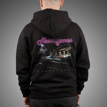 Black DC Hurriganes, roadrunner Hoodie Jacket