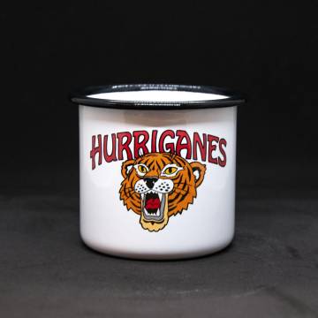 White Hurriganes & Tiger  enamel Mug