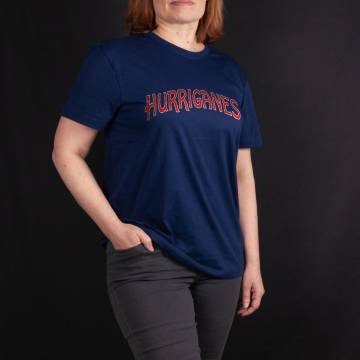 Midnight Blue Hurriganes logo T-paita