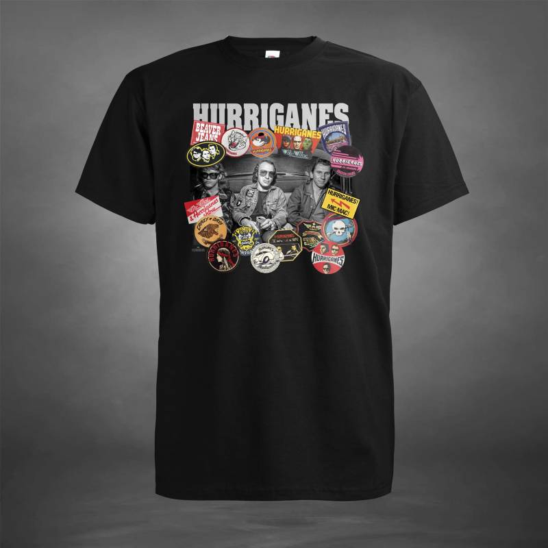 Musta Hurriganes Tarrat T-paita
