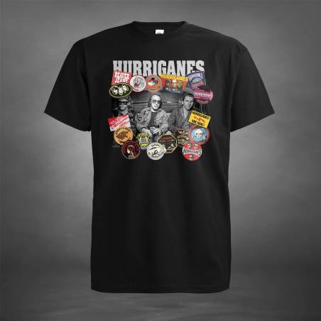 Musta Hurriganes Tarrat T-paita